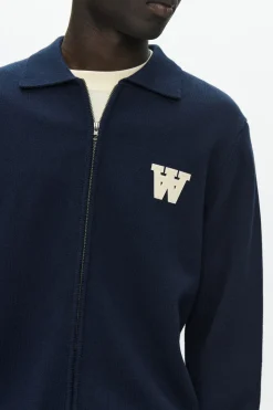 Tay Zipper Cardigan, Salute, L