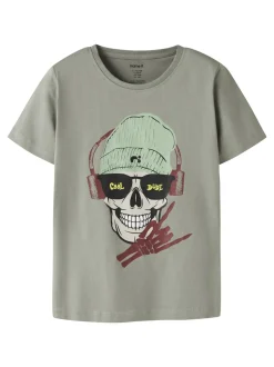 Ted T-shirt, Shadow, 122-128 cm