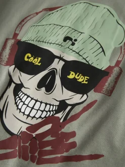 Ted T-shirt, Shadow, 122-128 cm