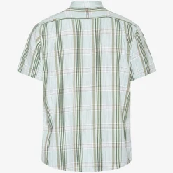 Teis Check Slub Skjorte, Worn Green, XL