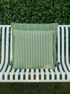 Terrazza Bold Strip Pude, Olive, 50x50 cm