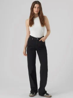 Tessa High Rise Jeans, Black, W27/L32