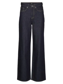 Tessa Højtaljede Jeans, Dark Blue Denim, W30/L32