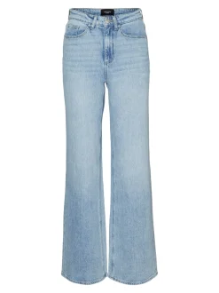 Tessa Højtaljede Jeans, Light Blue Denim, W32/L34