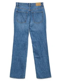 Tessa Højtaljede Jeans, Medium Blue Denim, W27/L32