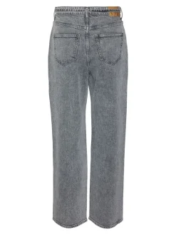 Tessa Wide Belt Jeans, Medium Grey Denim, W29/L32