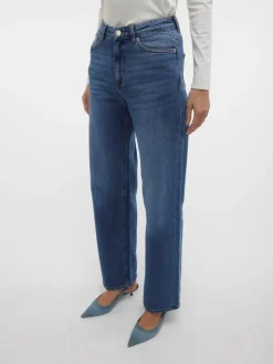 Tessa Wide Jeans, Medium Blue Denim, W31/L32