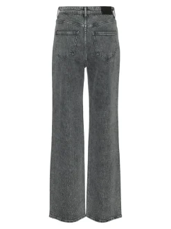 Tessa Wide Studs Jeans, Light Grey Denim, W33/L32