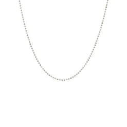 Textured Dots Halskæde, Silver, 45 cm