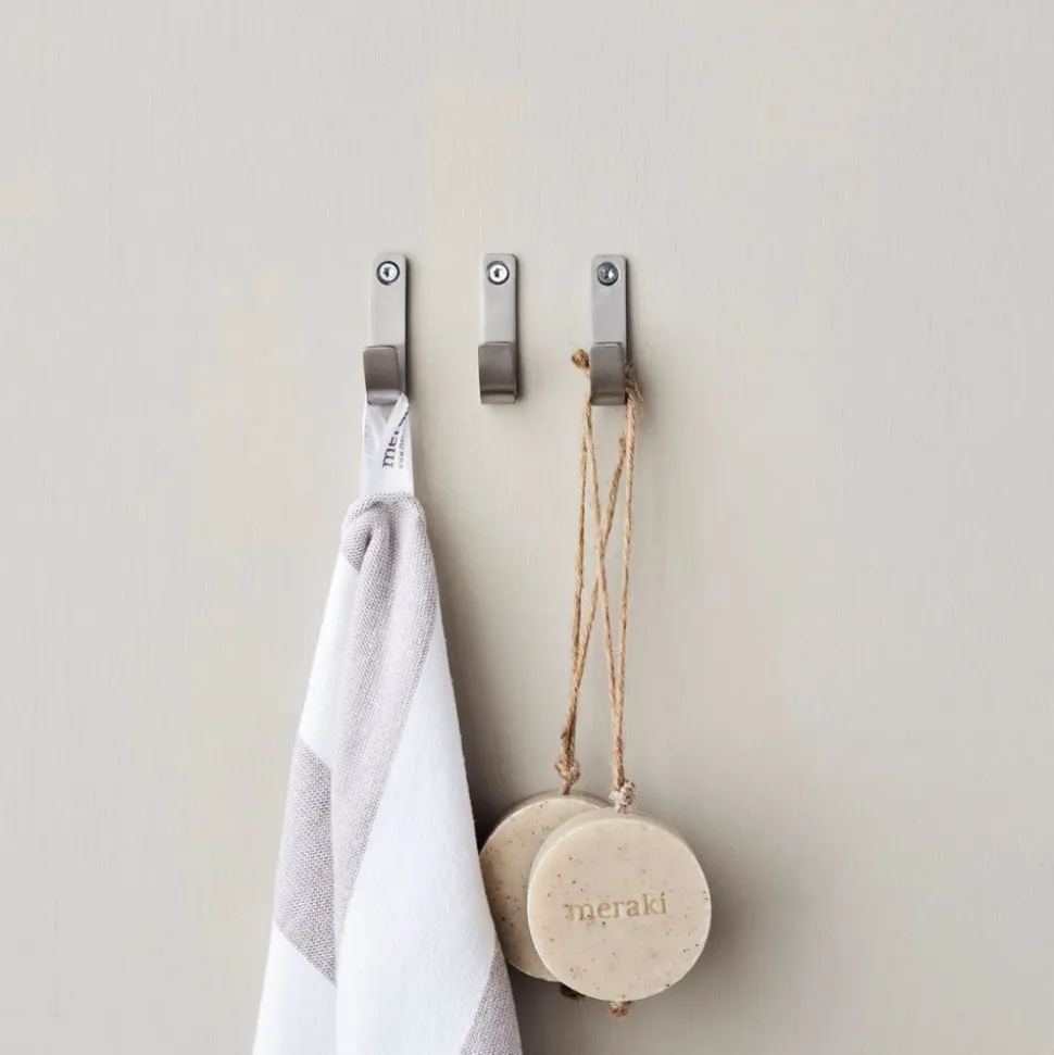 Thapsus 3-pak Knage, Børstet Sølv