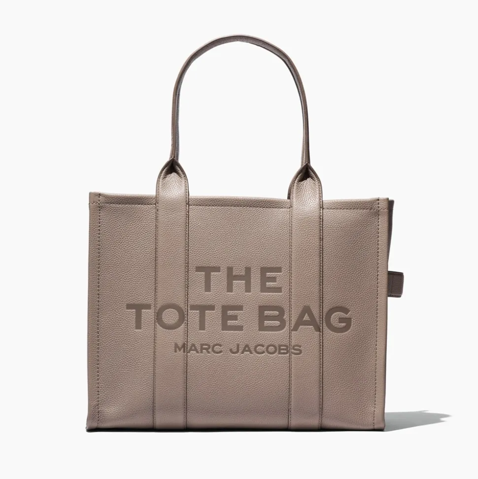 The Leather Large Tote Bag, Cement