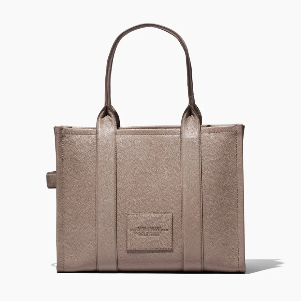 The Leather Large Tote Bag, Cement