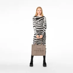 The Leather Large Tote Bag, Cement