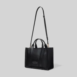 The Leather Medium Tote Bag, Sort