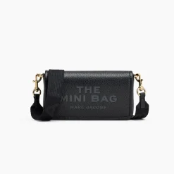 The Leather Mini Crossbody, Black