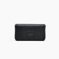 The Leather Mini Crossbody, Black