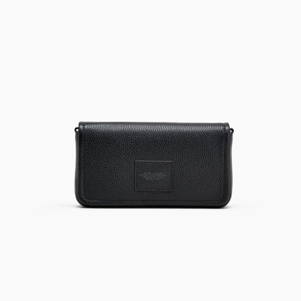 The Leather Mini Crossbody, Black