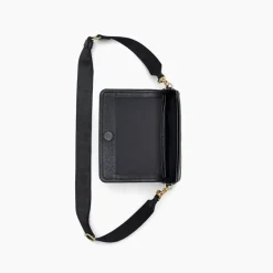 The Leather Mini Crossbody, Black