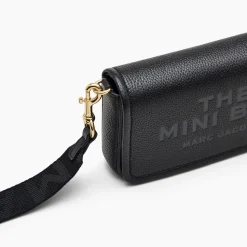 The Leather Mini Crossbody, Black