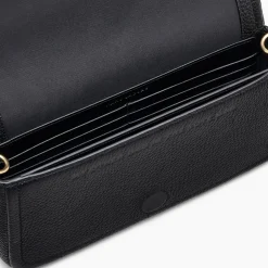 The Leather Mini Crossbody, Black