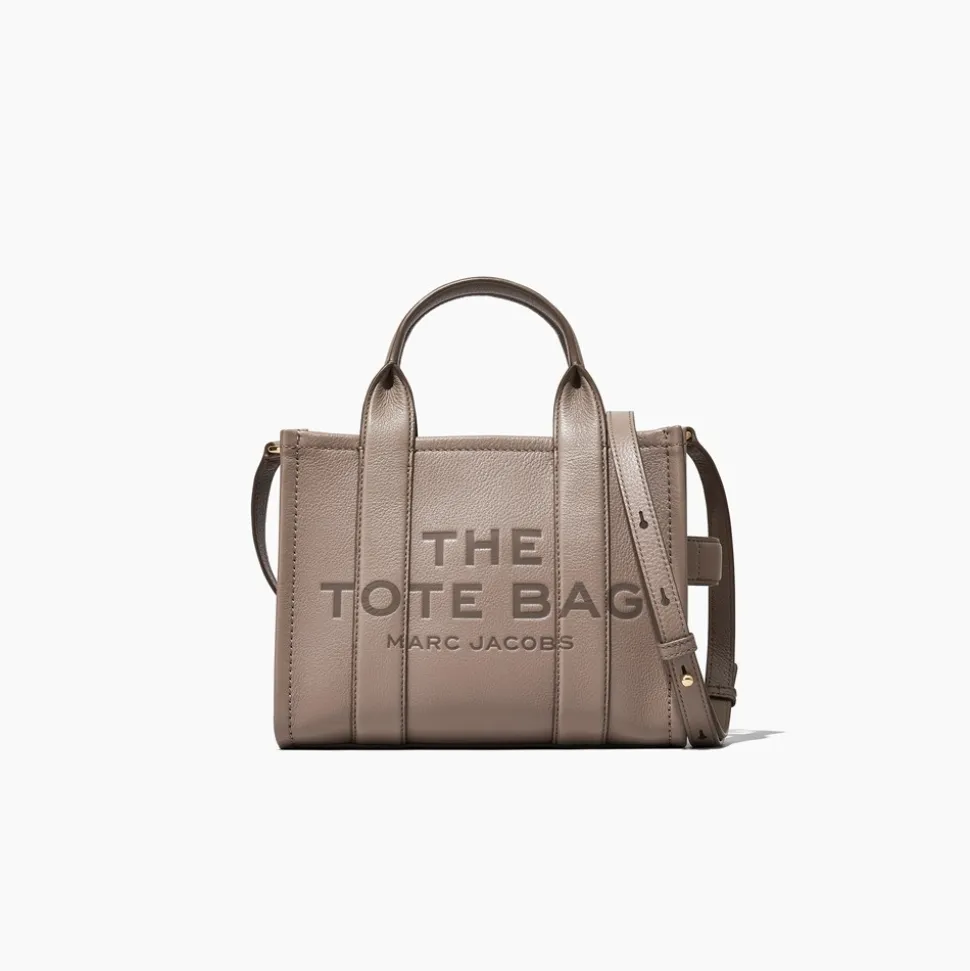 The Leather Small Tote Bag, Cement