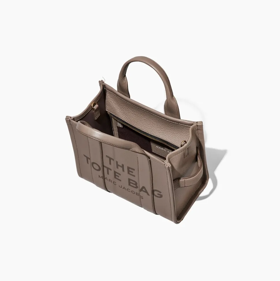 The Leather Small Tote Bag, Cement