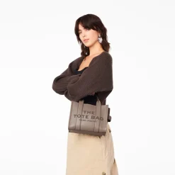 The Leather Small Tote Bag, Cement