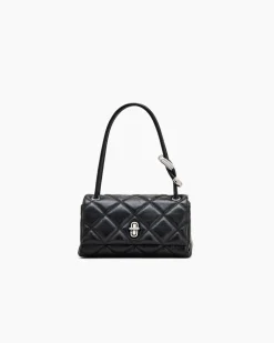 The Quilted Mini Dual Skuldertaske, Black