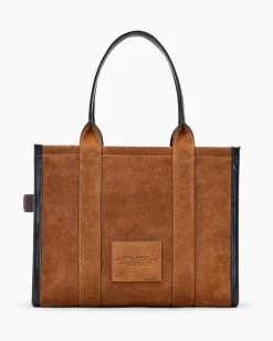 The Suede Large Tote Bag, Copper