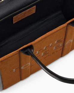 The Suede Large Tote Bag, Copper