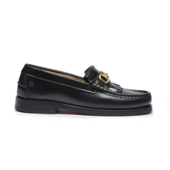 The Valerie Loafers, Black Leather, 38