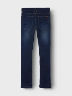 Theo Slim Jeans, Dark Blue Denim, 152 cm