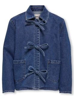 Thille Denim Jakke, Medium Blue Denim, 164 cm