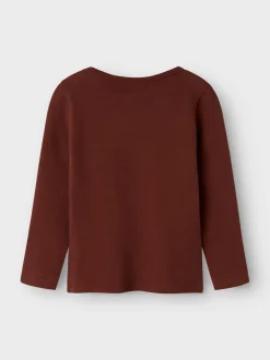 Thora Slim Bluse, Hot Chocolate, 116 cm