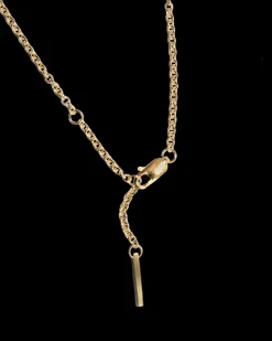 Tied Heart Halskæde, Gold Plated, 38,8-42,8 cm