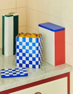 Tin Beholder, Blue/White