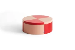 Tin Beholder, Red/Soft Pink