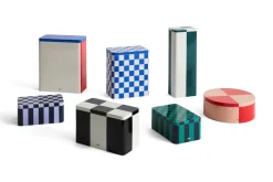 Tin Beholder, Red/Soft Pink