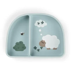 Tiny Farm Stick & Stay Inddelt Skål, Blue