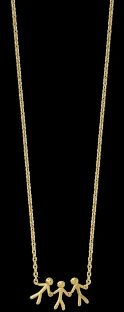 Together Family 3 Halskæde, Gold Plated, 45 cm