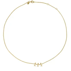 Together Family 3 Halskæde, Gold Plated, 45 cm