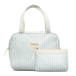 Toilettaskesæt, White/Blue Stripe