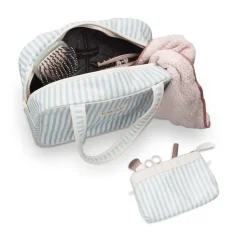 Toilettaskesæt, White/Blue Stripe