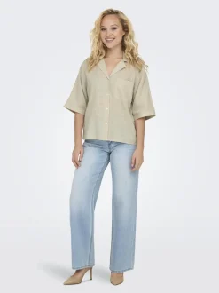 Tokyo Life Skjorte, Moonbeam, L