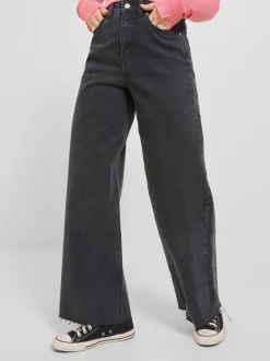 Tokyo Wide Jeans, Black Denim, W29/L34