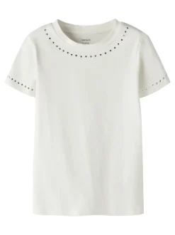 Tolia Slim Bluse, Cloud Dancer, 146-152 cm