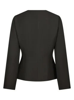 Toots Structure Bluse, Dark Grey, 40