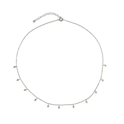 Tout Petit Ile De L'Amour Halskæde, Rhodineret Silver, 46 cm