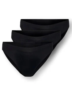 Tracy Bonded 3-pak Briefs, Black, 158-164 cm