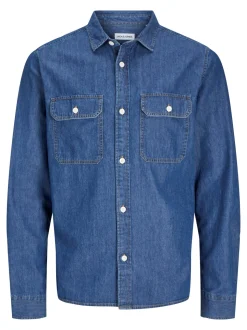 Travis Skjorte, Medium Blue Denim, M